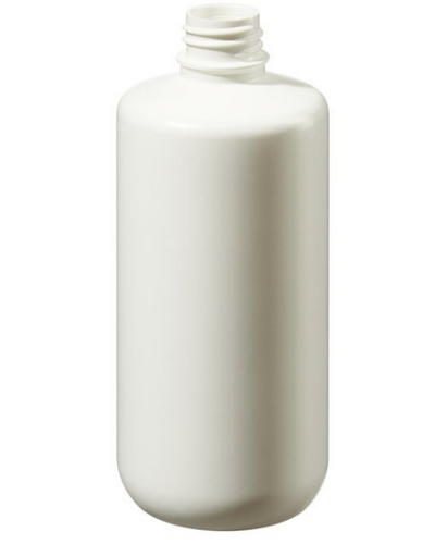 Nalgene Bottle, Boston Round, Narrow-Mouth, Opaque White High-Density Polyethylene (HDPE) without Cap, Bulk Packaged, 500 mL, 125/CS, Thermo Scientific, 362008-0015