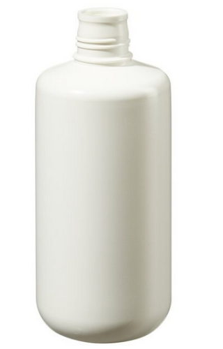 Nalgene Bottle, Boston Round, Narrow-Mouth, Opaque White High-Density Polyethylene (HDPE) without Cap, Bulk Packaged, 1 L, 50/CS, Thermo Scientific, 362008-0032