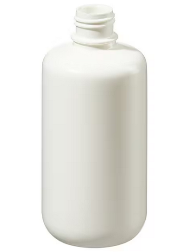 Nalgene Bottle, Boston Round, Narrow-Mouth, Opaque White High-Density Polyethylene (HDPE) without Cap, Bulk Packaged, 250 mL, 250/CS, Thermo Scientific, 362008-0008