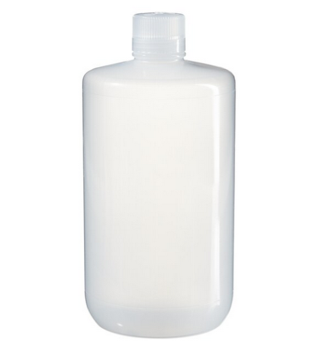 Nalgene Bottle, Round, Narrow-Mouth, Large, Clear Polypylene Copolymer (PPCO) with Polypropylene Cap, 2 L, 1/EA or 6/CS, Thermo Scientific, 2203-0005