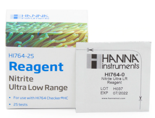 Powder Reagents for 25 tests, for use with Hanna Ultra Low Nitrite Checker, Hanna Instruments, HI764-25