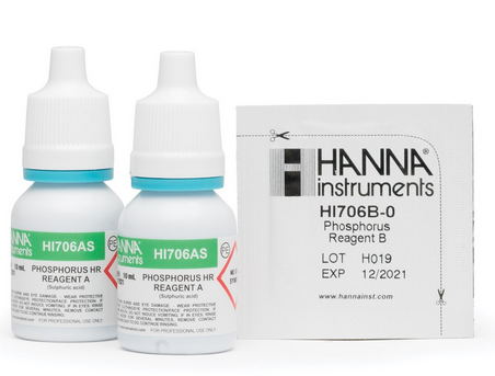 Reagents for 25 tests, for use with Hanna High Range Phosphorus Checker, Hanna Instruments, HI706-25