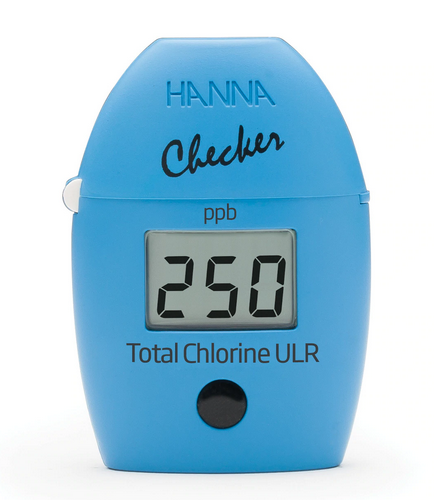Checker HC Handheld Total Chlorine Colorimeter, Ultra Low Range, 0 to 500 ppb, Hanna Instruments, HI761