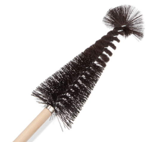 Brush, Imhoff Cone, Black Bristle, 4 in. Diameter x 15 in. Handle Length, Justman Brush, 1710