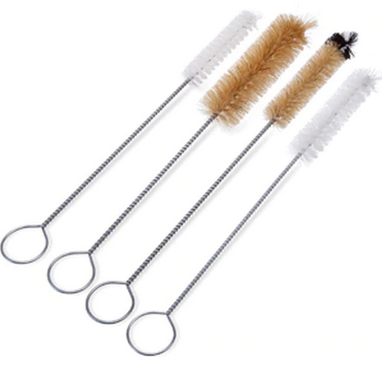 Brush, Narrow Tube, White Nylon, 1/2 in. Diameter X 3 in. Brush Length [Representative Image]