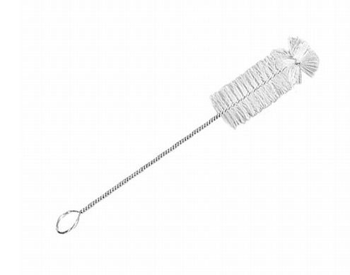 Brush, Test Tube, Radial Tip, White Bristle, 1-3/8 in. Diameter X 4 in. Brush Length, Justman Brush, 1888