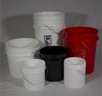 Bucket, Plastic with Lid, White, 1 Gallon, Cincinnati Container Company, 227011/ 227111