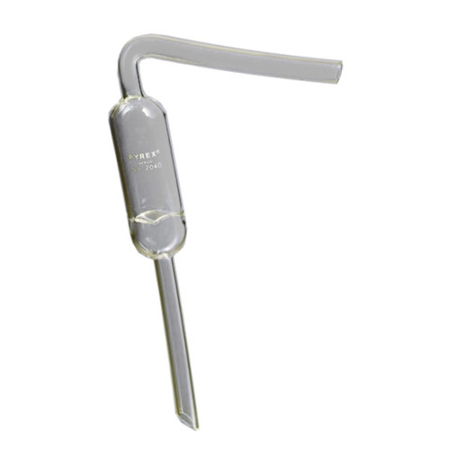 Bulb, Connecting, Kjeldahl, Iowa State Type, Borosilicate Glass, With Patented Trap that Drains Completely, 2040-01