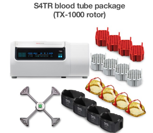 Centrifuge, S4TR TX1000, Refrigerated Bench Model, S Series, Blood Processing Package, IVD-MD, 120 V, Thermo Scientific, 75015825