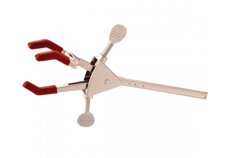 Clamp, Versatile, 3 Finger. Used with 90-4590 Rigid Clamp Holder to Hold Burets, Condensers, Flasks, Maximum Jaw Opening is 3-1/2 in.