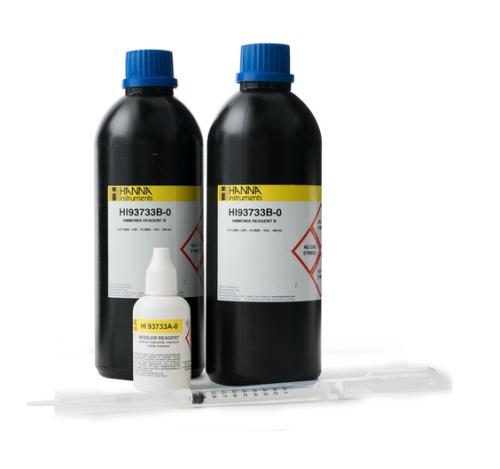 Ammonia High Range Reagents, 100/Tests, Hanna Instruments, HI93733-01