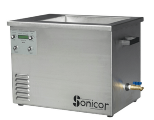 Ultrasonic Cleaner, Benchtop Industrial, Analog,  5 gal., Sonicor, BCA-5