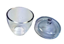 Crucible, Volatile Matter, Fused Quartz with Self-Sealing Cover, [Representative Image]
