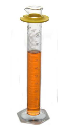 Cylinder, To Deliver, Serialized & Certified, Class A, 100 mL, 1 mL Graduation Intervals, 20026-100