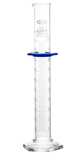 Graduated Cylinder, Double Scale, Class A, Batch Certified, To Contain, 100 mL, CY3021-100