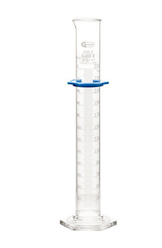 Graduated Cylinder, Double Scale, Class A, Batch Certified, To Contain, 250 mL, CY3021-250