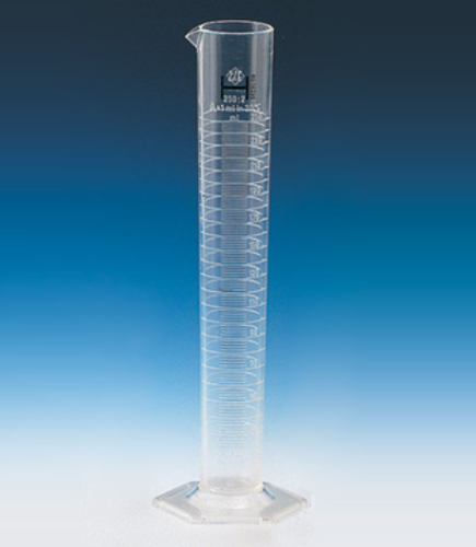 Graduated Cylinder, Polymethylpentene (PMP), 2000 mL, Class A, Molded-In Graduations, Certified, 1/PK, Brandtech, V65304