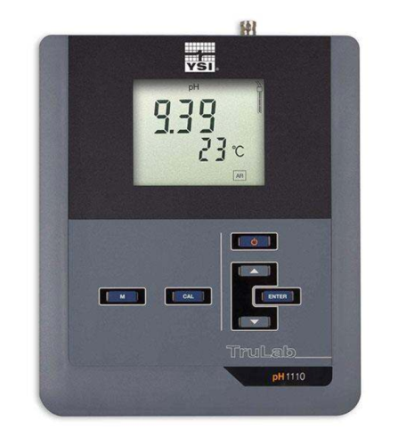 pH Meter, Benchtop, TruLab pH 1110 with Electrode Stand, YSI, 1AA120Y