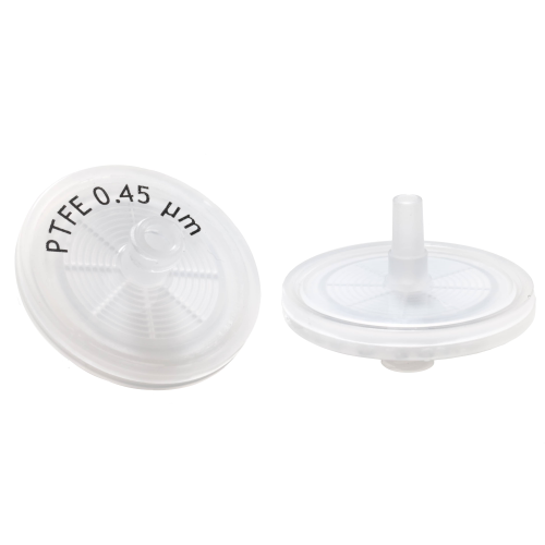 Titan3 Syringe Filter, Polytetrafluoroethylene (PTFE), Hydrophobic, 0.45 micron Pore Size, 30 mm Diameter, 500/CS, Thermo Scientific, 44525-PC
