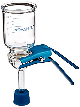 KGS47A 100 mL 47mm Glass Filter Funnel with Stainless Steel Support, Advantec MFS, Inc, 311580 (REPRESENTATIVE IMAGE)