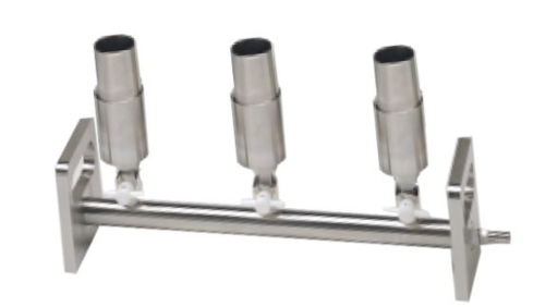 Hydrolab Manifold, 3-place, Stainless Steel, 40/35 3-Way Valve, Advantec MFS, 363130