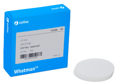 Whatman Grade 40 Quantitative Ashless Filter Paper, Medium Fine Precipitates Retained, 11 cm