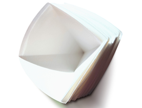 Cytiva Whatman Grade 40 Pyramid Pre-Folded Cellulose Filter Paper, 125 mm Diameter, 1000/PK, 9892-128
