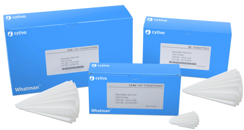 Whatman Grade 114V Folded Filter Paper, Medium Precipitates Retained, 12.5 cm