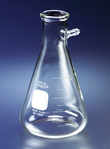 Flask, Pyrex, Filtering, Heavy Wall, Tubulation, Graduated, 4000 mL, Corning 5340-4L