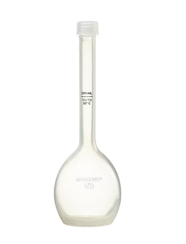 Nalgene Class B Polymethypentene (PMP) Volumetric Flasks with Screw Caps, 100 mL, Thermo Scientific,  4001-0100