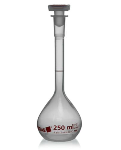 VITALAB Volumetric Flask, Class A, PMP, To Contain, 250 mL, Brandtech, V67404