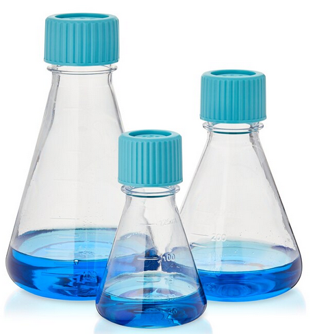 Sterile Single-Use Erlenmeyer Flasks with Plain Bottom 500  mL, 12/CS, Thermo Scientific, 4117-0500