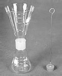 Float Sink Glassware, Large Top/Funnel, Use with 90-7760-01 Large Bottom, 4000 mL