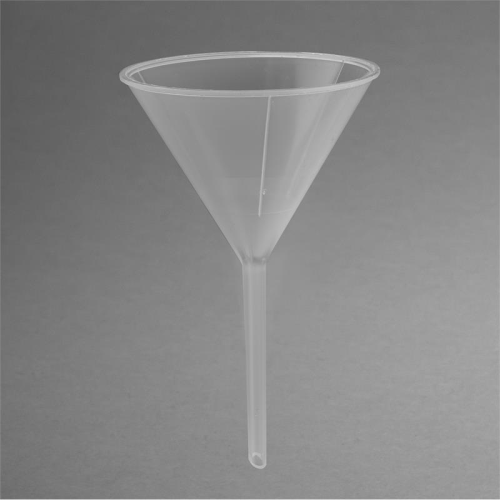Funnel, 100 mm Top I.D., Polyethylene, Standard Stem, 4/PK, Bel Art Products, F14676-0100