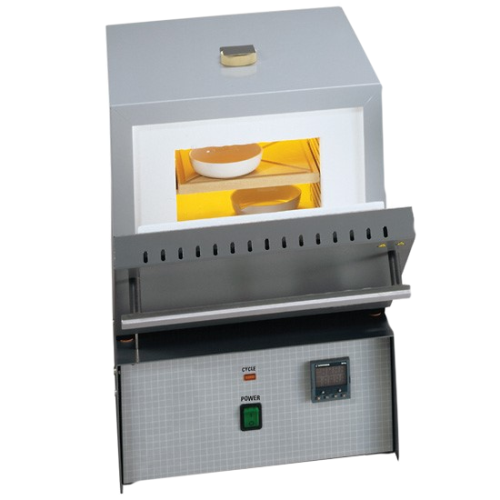 Benchtop Muffle Furnace Model F48025-60, 120 V, 50-60 Hz, 5 in. H x 7 in. W x 10 in. D, with Digital Single Set Point Control with a Single Ramp to Set Point and a Dwell, Includes 20 amp Cord, Range 100-1200 Celsius