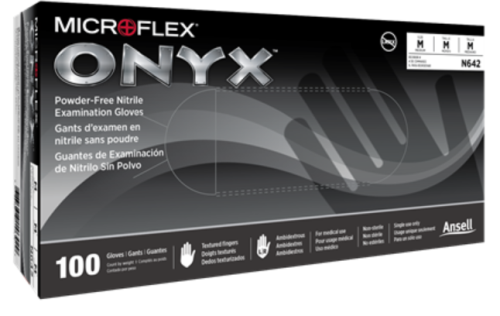 Gloves, Nitrile, ONYX, 2X-Large, 100/PK
