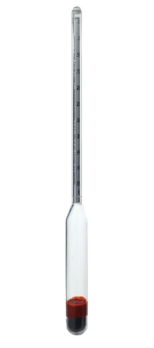 Hydrometer, 1.2 to 1.42 Specific Gravity, Standard Temperature 60 degrees F, Polycarbonate, 300 mm Length, Thermco, ACC8541PC