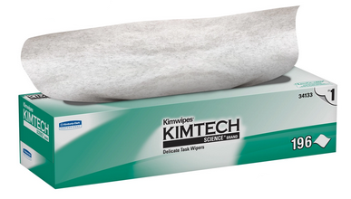 Kimwipes Disposable Wipers, Extra Fine, 11.8 in. x 11.8 in., 196/PK, 15PK/CS, 34133
