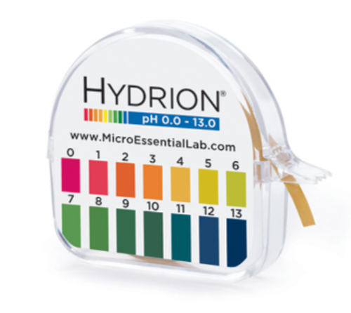NEW HYDRION Insta-Chek Single-Roll Dispenser, 0.0 - 13.0 pH Paper, 15 ft/EA (Approximately 100 Tests), Micro Essential Laboratory, 93