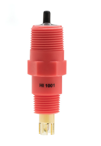 pH Electrode, Flow-Thru for Process Control and Monitoring, BNC Connector, Hanna Instruments, HI1001