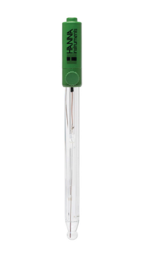 pH Electrode, Glass Body, Refillable, Combination, Double Junction, General  Purpose, BNC + Pin Connectors, 1 m Cable, Hanna Instruments, HI1131P