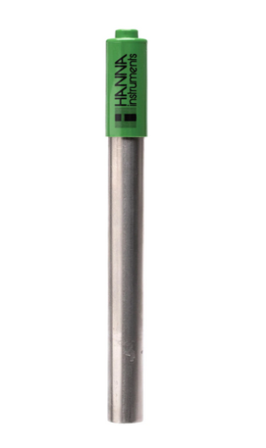 pH Electrode/ATC, Titanium Body, Polymer Filled, Double Junction, 1 m Cable, & BNC + Phono Connector for Boilers/Cooling Towers, Hanna Instruments, HI72911B