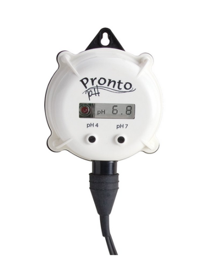 Water Resistant Pronto pH Monitor with Visual Alarm and Electrode, for Water Treatment, Hanna Instruments, HI981402-01