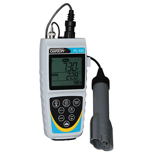 PC 450 WP pH/Conductivity Meter with Combination Probe, Cole Parmer Instrument Co., WD-35630-10