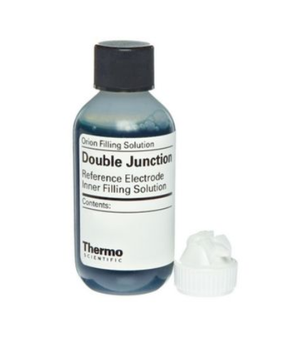 pH Reference Electrode Filling Solution, for Inner Chamber for Double Junction Electrodes: Equitransferent Solution with Ag/AgCl, 5 x 60 mL Bottles/PK, Orion, 900002