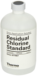 Residual Chlorine Standard, 100 ppm, 475 mL Bottle, Thermo Scientific, 977007 Non-Regulated