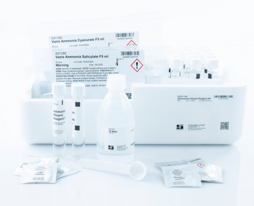 VARIO Ammonia Vial Test Reagent Set, High Range, 1.0 to 50 mL, F5, 535650