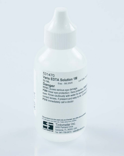 VARIO EDTA Solution, 1 M for Calcium and Magnesium Hardness Testing, 50 mL, Approximately 100 Tests EA, Lovibond, 531470