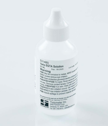 VARIO EGTA Solution for Calcium and Magnesium Hardness Testing, 50  mL, Approximately 100 Tests EA, Lovibond, 531480