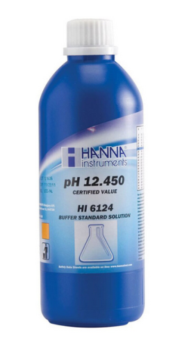 pH 12.450 Buffer Solution, Millesimal Research Grade, 500 mL, (Non-Regulated), Hanna Instruments, HI6124